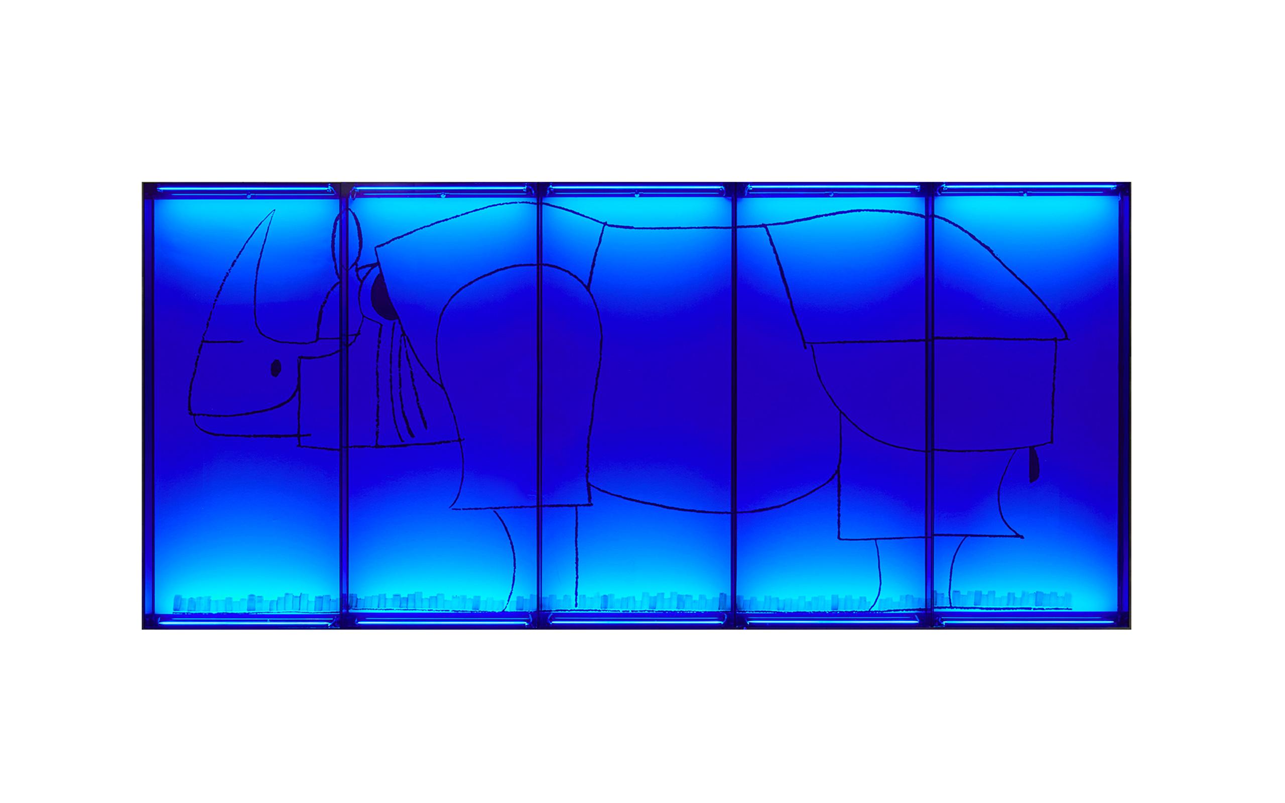 Screenprint Rhinocéros, from an original drawing by François-Xavier Lalanne 1976